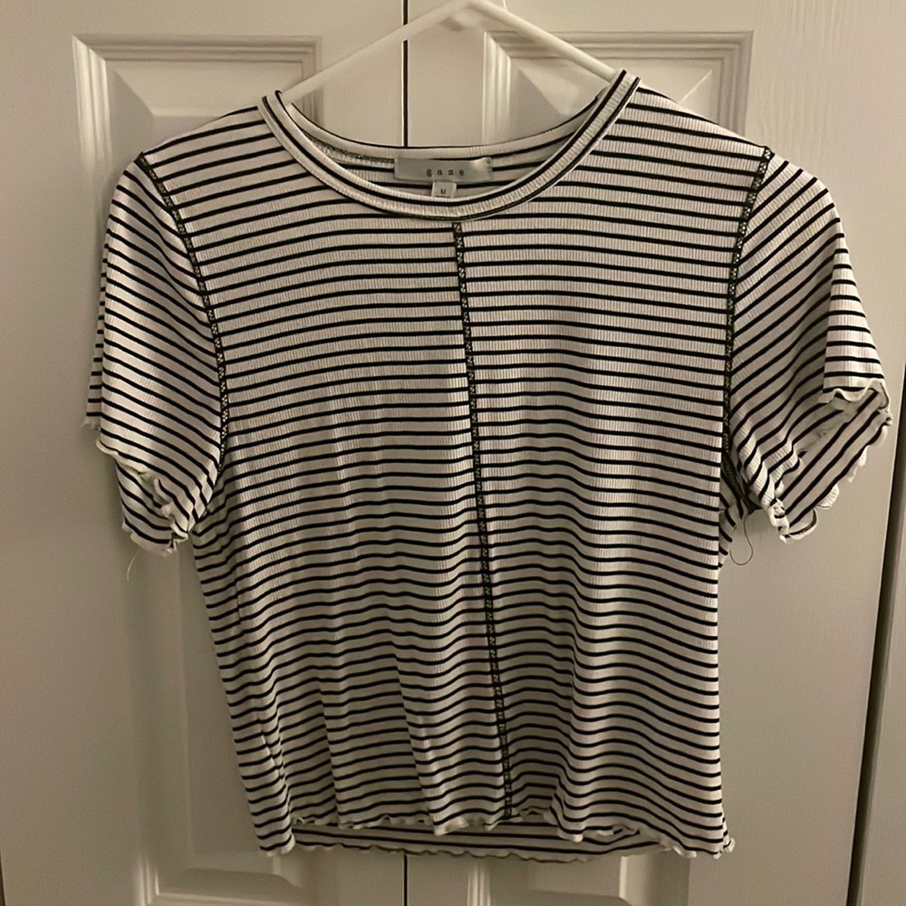 Black and White Striped Shirt